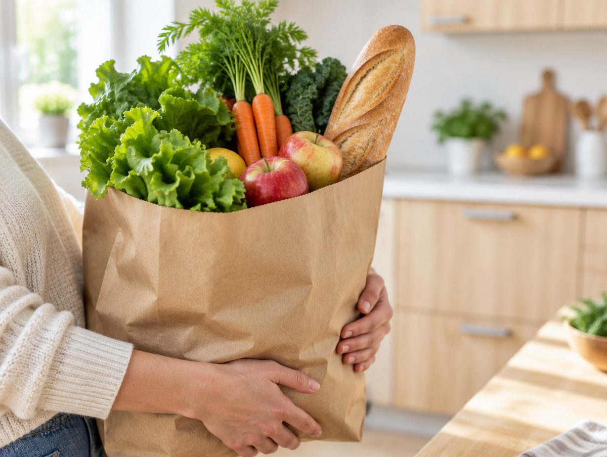 Fresh groceries ready for a week of cooking